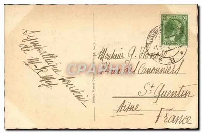 Luxemburg — De Adolphebrug en Laan van de Vrijheid — Uitgave Marcel Gellé, Nr. 5 — Achterkant