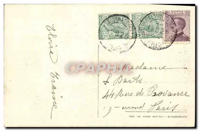 Salsomaggiore - Poggio Diana — editor Ed. Adamo Mattioli, n° 1599 — Verso