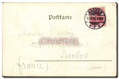 Chemische Laboratorium — Aachen — Editor: Aug. Reuscher Aachen 2289 — Verso