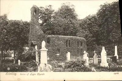 Stirling. Ruínas da Igreja de Logie — Série Valentine's 104, n° 49056