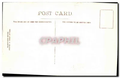 Pedra druidical e Goatfell, Arran — Série Valentine's, n° 678 — Verso