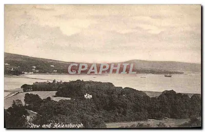 Row e Helensburgh — vista do porto e das colinas — Frith & Co. Ltd. (série Frith's Series, n° 47415)