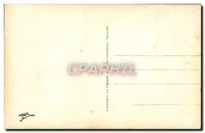 Praça Castellane e Fontaine Cantini — Monacotille — Edições La Cigogne, Marselha — Verso