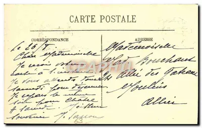 Owce paszące się na szczycie Puy de Dôme — wydawca: Rép. Française, n°9 — Rewers