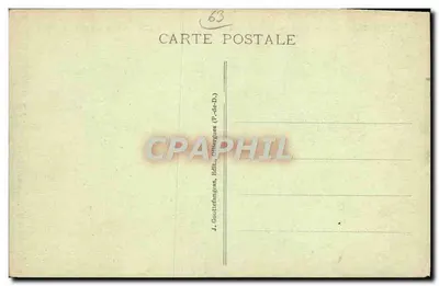 Camp de la Fontaine du Berger — L'Auvergne — n° 413 — editor J. Goutiefangens — Verso