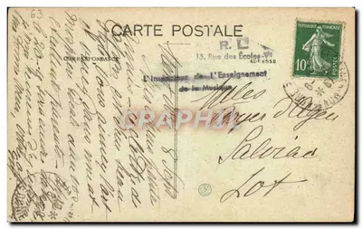 L'Auvergne pittoresque — 13 Moutons au Pâturage — V.D. éditeur — Verso