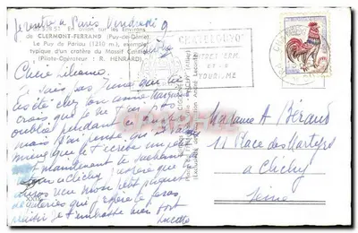 Puy de Pariou — Cratera típica do Massif Central — editor André Lecornet — Verso
