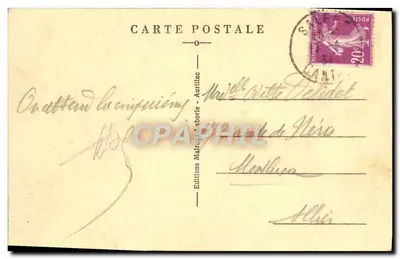 Auvergne — Grupo de Fiação — Edições Malroux-Aurillac — Verso