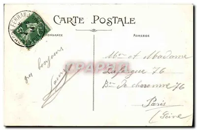Autour du Puy-de-Dôme — La Fontaine-du-Berger — Vue Générale — Éditeur Chaput - Rep. int. — Verso