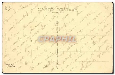 पुराना पोस्टकार्ड ऑवर्न पिटोरेस्क चरेंसाट ल'एटैंग डे चांसेलाड वू डू डेवर्सोइर — पीछे