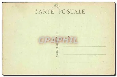 Dança da Auvergne — A pitoresca Auvergne — série 158, editor Régénin (St-Germain-l'Allee) — Verso