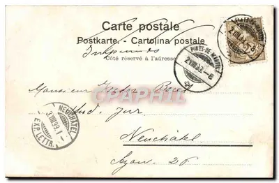 I Ponti di Martel — illustrazione storica con leggenda e cavaliere — Delachaux & Niestle, Neuchâtel — Verso