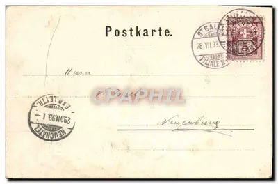 Vue de Stuttgart — Institut — éditeur inconnu, n° de série non visible — Verso
