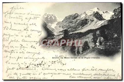 Arolla, Mont-Collon i Pigne d'Arolla — J.J. 1560 — wydawca J.J.