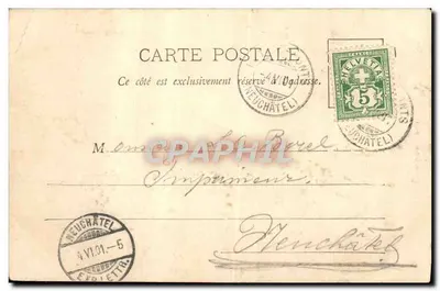 Ponts-de-Martel — Vue générale — G. L. BUDER, Éditeur, Ponts-de-Martel — Verso