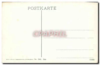 Trümmelbach — wodospad w kanionie skalnym — Atelier H. Buddenheim & Co., Zurych, n° 13411 — Rewers