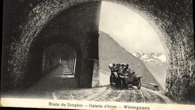 Rota do Simplon – Galeria de inverno – Wintergalerie — Edições Louis Burgy, Lausana, n° 3672