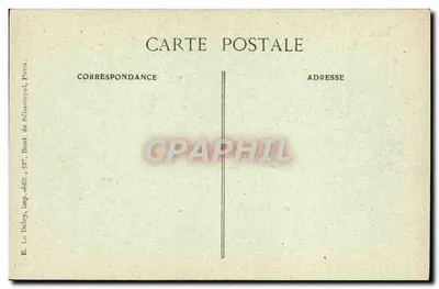 Paris d'autrefois — Entrada da casa habitada pelo Abbé Prévoost d'Exiles, rue Saint-Séverin, 12 — E. Lo Dolcey, Paris — Verso