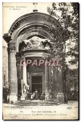 Capela dos Irlandeses — Rua dos Carmelitas, 15 — Paris de outrora — Editor E. & L. Doly, Paris