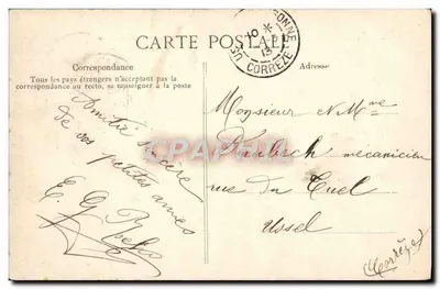 Auvergne pittoreska — Owce na pasie — Wydawca B.D. n°497 — Rewers
