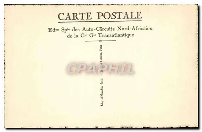 Meknès — Mercato dei venditori di Basia (pane indigeno) — Edizione dei Auto-Circuits Nord-Africains della Cie Générale Transatlantique — Verso