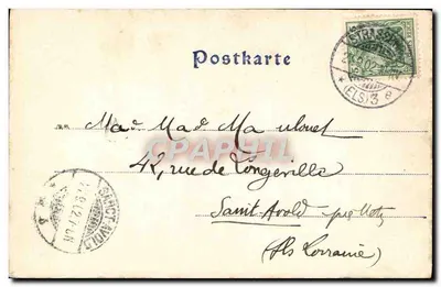 Strasbourg — Rue de la Nuée-Blue — Kunstverlag von Felix Luib, Strasbourg — Rewers