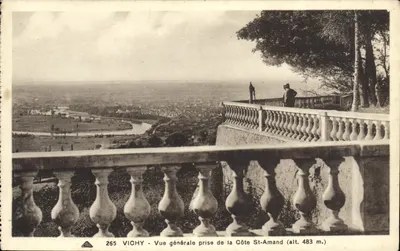 Vichy — Vista geral tirada da Côte St-Amand (alt. 483 m.) — Vichy, n° 265