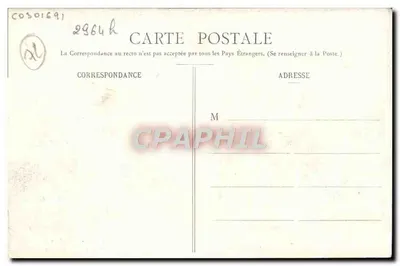 Forêt et grand Etang de Sillé-le-Guillaume — vue panoramique avec un homme en chapeau — éditeur L. Besnardeau, n° 1907 — Verso