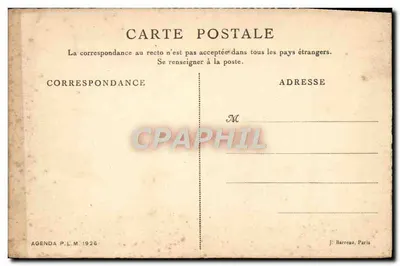 Bilhete postal antigo Maroc Figuig Village D'El Mais — Verso