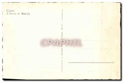 Kair — Ulica Moussky — L. Scotrizis & Cie, Kair, Nr 67 — Rewers