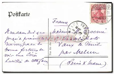 Schwarzwaldérin — tradycyjny strój — Original & Verlag C. Ruf, Freiburg i. B. — Rewers