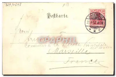 Édifices de Radeberg — école mixte, école des garçons, église et ancienne école — éditeur : Stadt Radeberg, n° 729/0698 — Verso