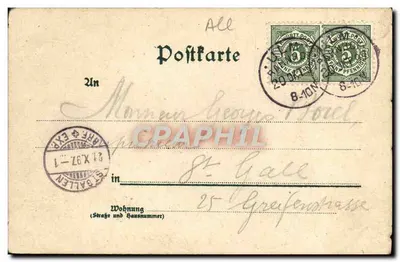Ulm — Catedral de Ulm — editor Anzatzmann & Laub, n° 338 — Reverso