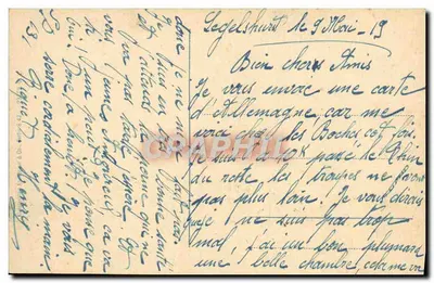 Am Rhein bei Kehl — widok rzeki Rhenu — wydawca N. P. & Co. (numer seryjny nieczytelny) — Rewers
