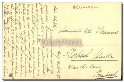 Jsny — Partie an der Ach. — A. Kögel, Jsny 1910. — Verso