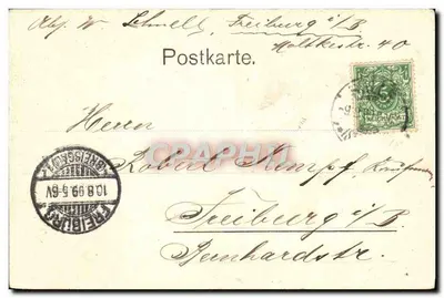 Halle a. S. — Estação — Gebr. Plettner, número de série não visível — Verso