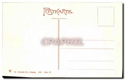 Castelo de Heidelberg — Portal para o Hain — Dr. Trenkler Co., Leipzig — Verso
