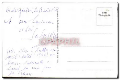 Hinterzarten/Schwarzwald — 900 m — J.M. Hotel Adler — n° 138 — Verso
