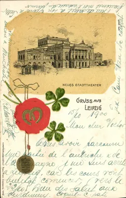 Neues Stadttheater — Leipzig — éditeur Paul Pink, série 1882