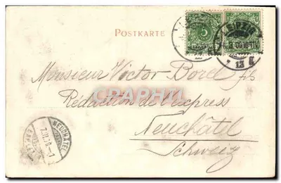 Markthalle w Lipsku — widok budynku z wieżą — Dr. Trenkler Co., Lipsk, nr 7963 — Rewers