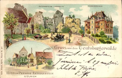 Externstein Landseite — Pensionshaus — Hôtel & Pension Externstein, G. Ulrich