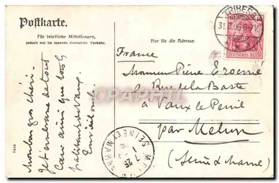 Triberg — Cascata — Carta postal do editor Triberg — Verso