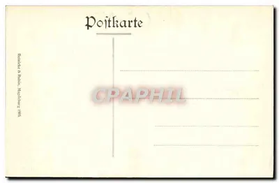 Partie am Titisee — widok panoramiczny jeziora z budynkami — wydawca Reintzke & Rubin, nr 10706 — Rewers