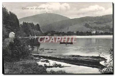 Titisee mit Hochfirst — vue lacustre avec montagne — Dr. Irenkler Co., Leipzig