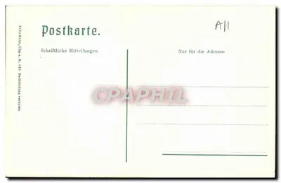 Ulm a. D., Malereien am Ulmer Rathaus — wydawca Kritze Heiny, n° 170835 — Rewers