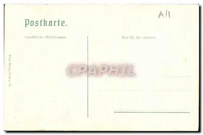 Ulmer Münster - Strebebogen — wydawca Fritz Holm, Ulm n. D., nr 41585 — Rewers