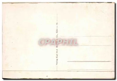 Cólnia — vista geral com a Hängebrücke — Verlag Karl Rud. Brümer & Co., Köln a. Rh. — Verso