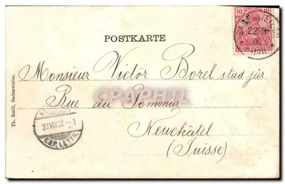 Ruínas de Badenweiler — vista da fortaleza — editor não identificado — Verso