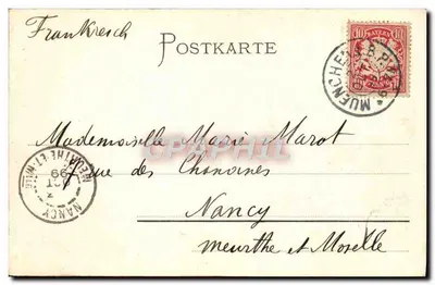 Siegesthor em Munique — editor Franz Josef Huber, n°17 — Verso