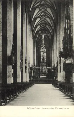 München, Inneres der Frauenkirche — Wörthle & Sohn, Salzburg, n° 7258